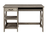 Writing Desk With Shelves Rustic Oak