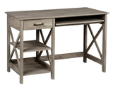 Writing Desk With Shelves Rustic Oak