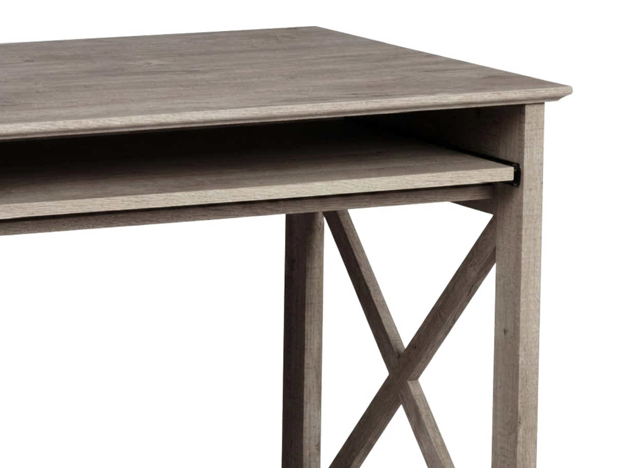 Writing Desk With Shelves Rustic Oak