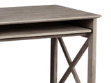 Writing Desk With Shelves Rustic Oak
