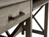 Writing Desk With Shelves Rustic Oak