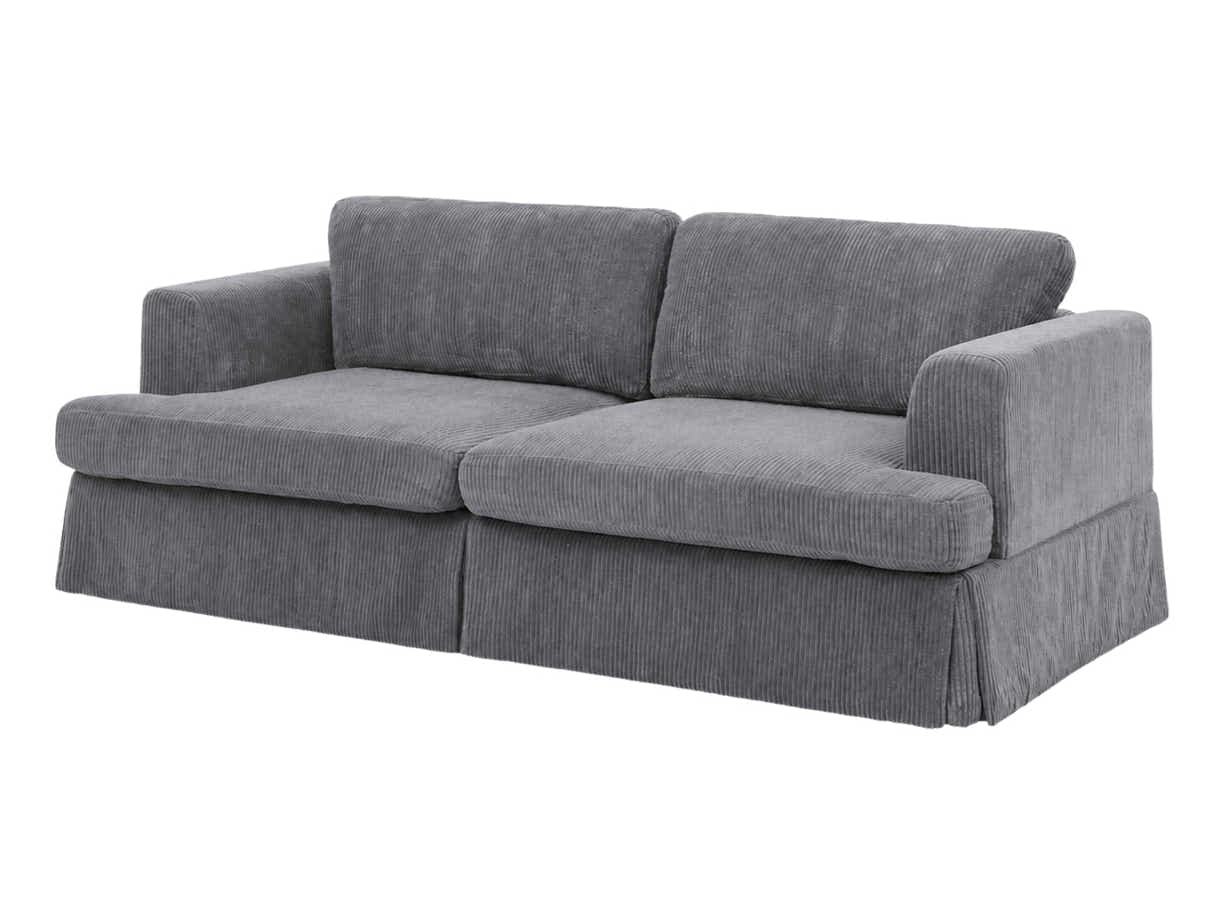 Levinson Corduroy Sofa - Grey