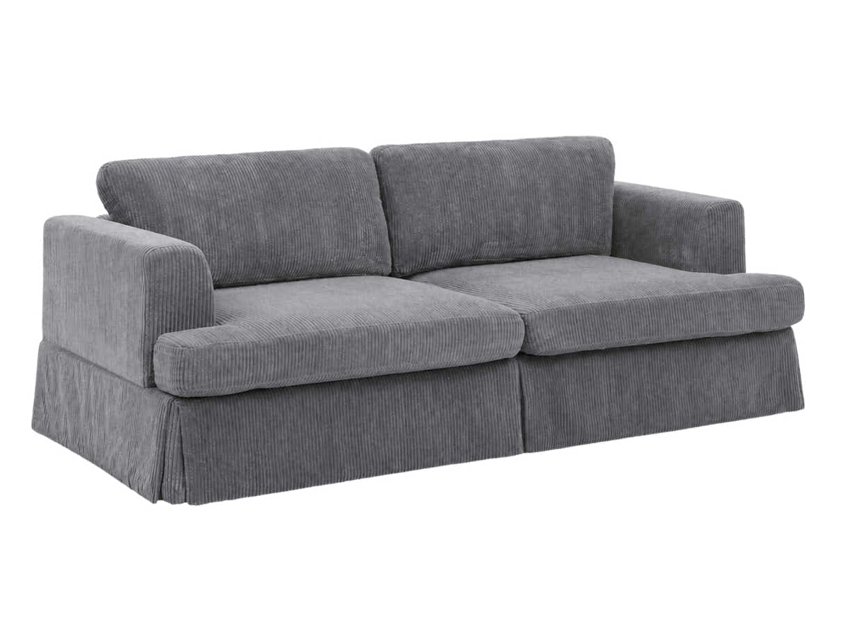 Levinson Corduroy Sofa - Grey