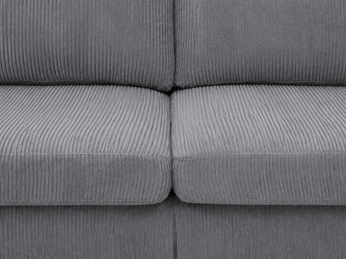 Levinson Corduroy Sofa - Grey