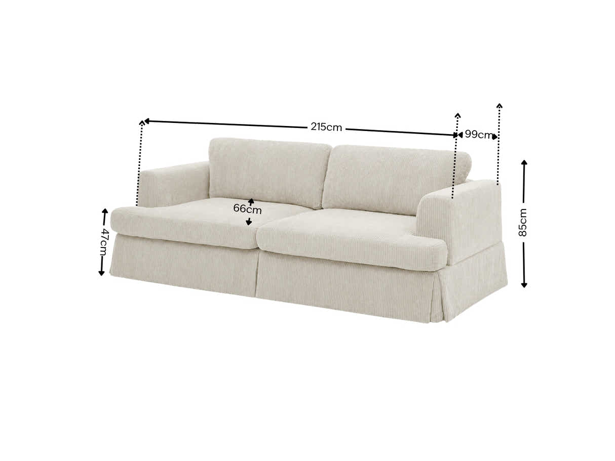 Levinson Corduroy Sofa - Beige