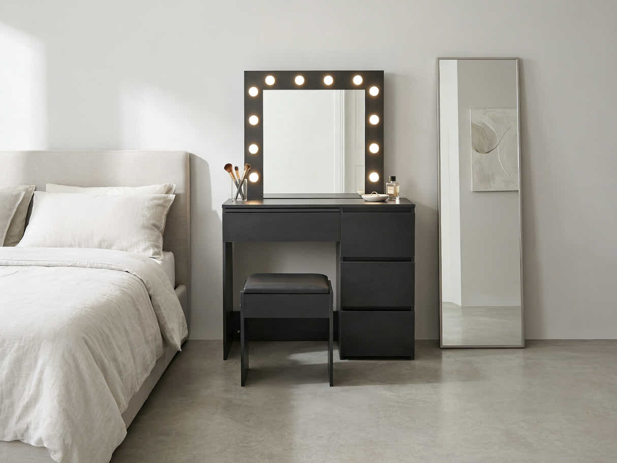 Xclusive Ignited LED Dressing Table Black