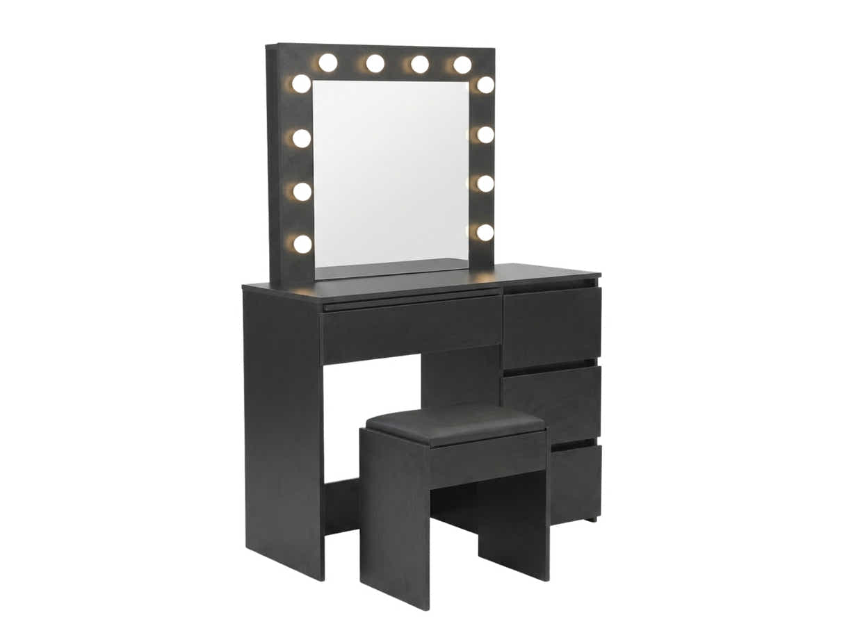 Xclusive Ignited LED Dressing Table Black