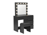 Xclusive Ignited LED Dressing Table Black