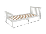 Hampshire Bed Frame White - Single