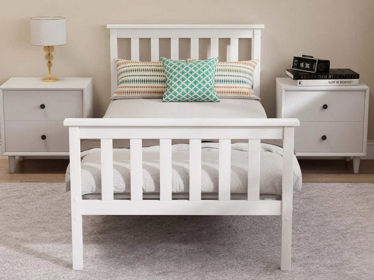 Hampshire Bed Frame White - Single