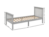 Hampshire Bed Frame Grey - Single