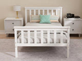 Hampshire Bed Frame White - King Single
