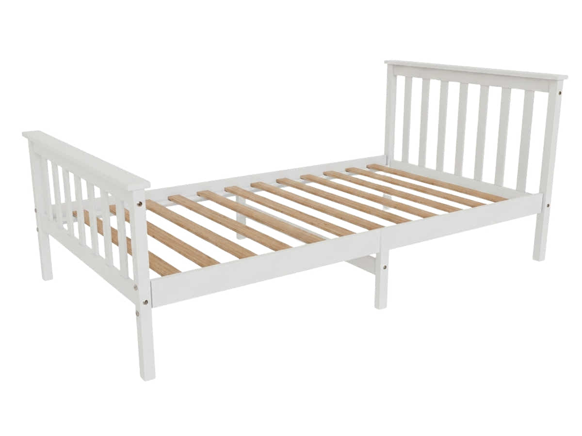 Hampshire Bed Frame White - King Single