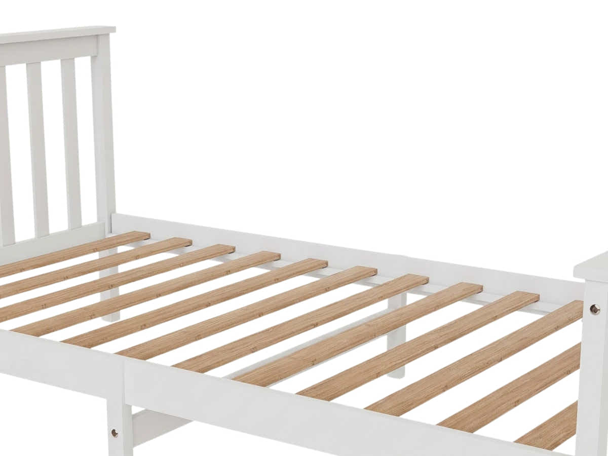 Hampshire Bed Frame White - King Single