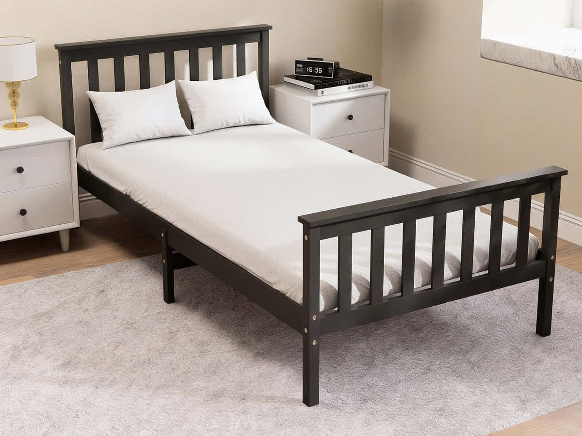 Hampshire Bed Frame Black - King Single