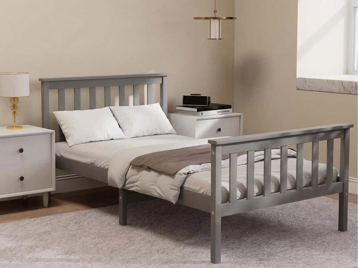Hampshire Bed Frame King Single - Grey