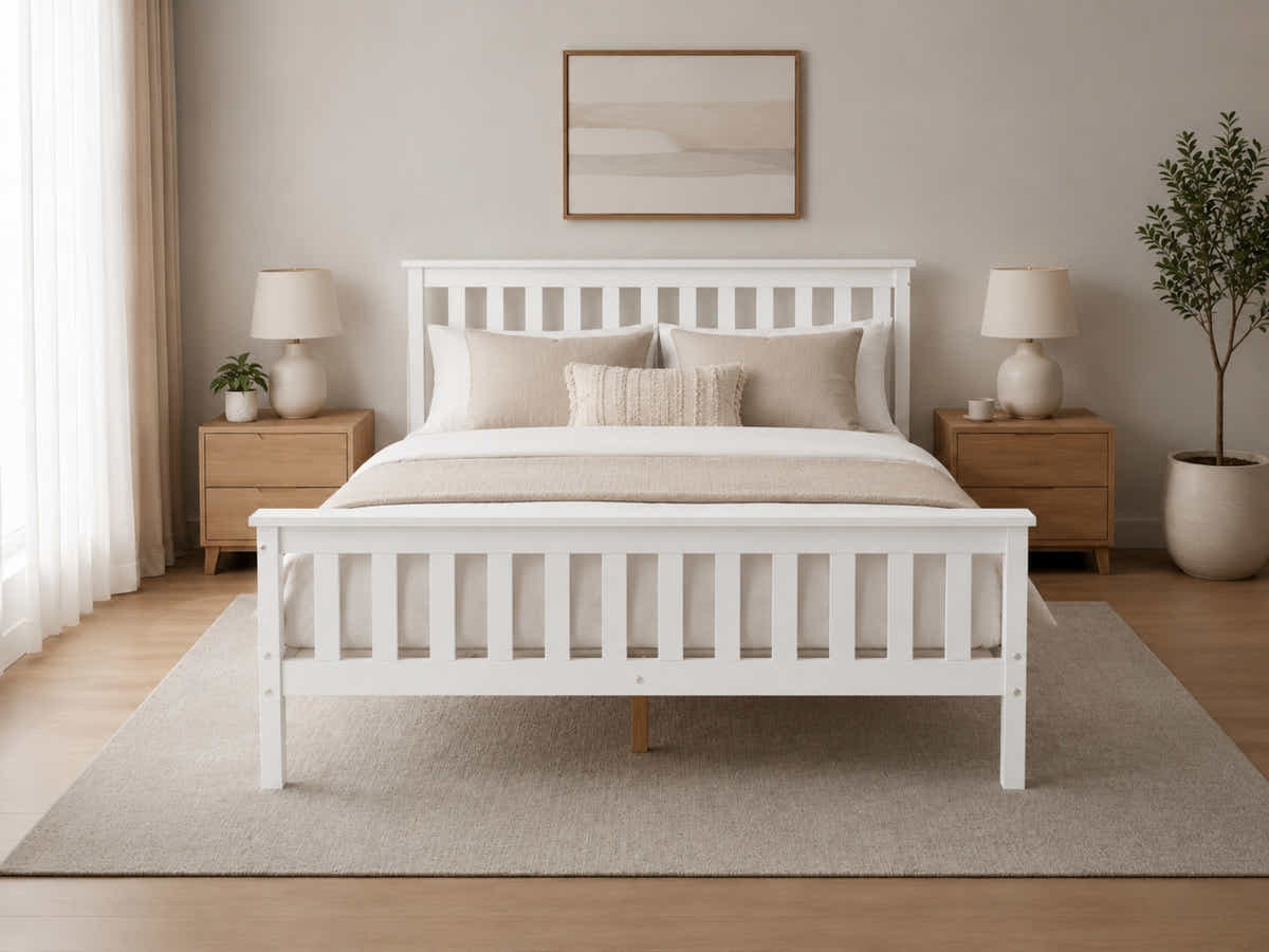 Hampshire Bed Frame White - Double