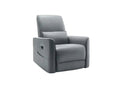 Rodger Air Leather Manual Recliner Chair - Grey