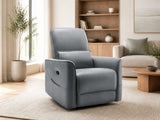 Rodger Air Leather Manual Recliner Chair - Grey