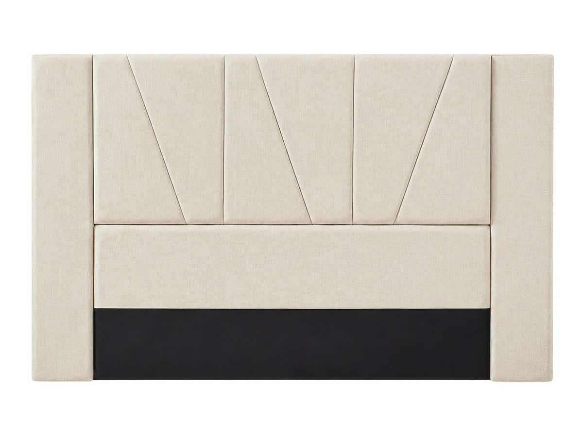 Jervis Linen Bed Frame Beige - Queen