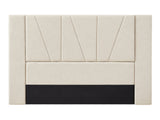 Jervis Linen Bed Frame Beige - Queen