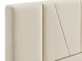 Jervis Linen Bed Frame Beige - Queen
