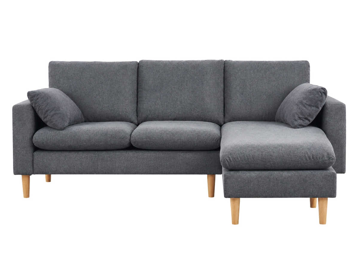 Darius Corner Sofa Linen - Grey