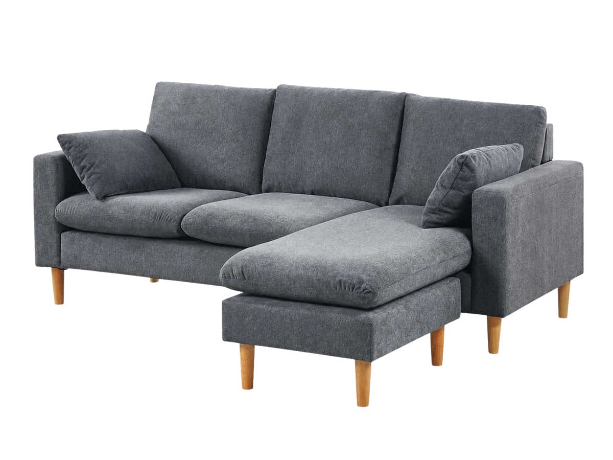 Darius Corner Sofa Linen - Grey