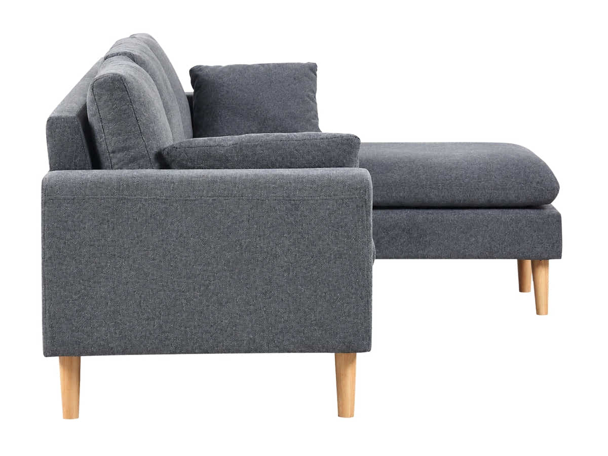 Darius Corner Sofa Linen - Grey