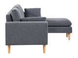 Darius Corner Sofa Linen - Grey