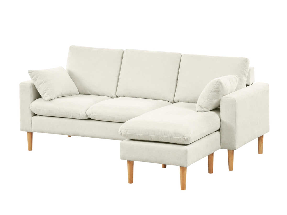 Darius Corner Sofa Linen - Cream