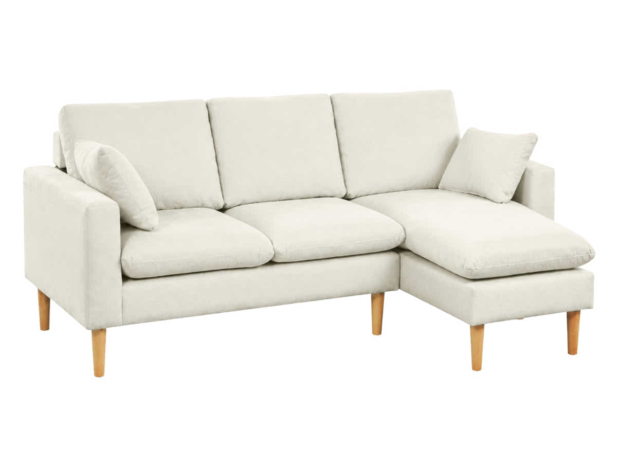 Darius Corner Sofa Linen - Cream