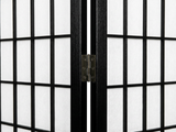 4-Panel Room Divider E P1 - Black