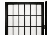4-Panel Room Divider E P1 - Black