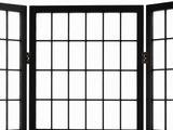 4-Panel Room Divider E P1 - Black