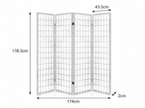 4-Panel Room Divider E P1 - White