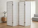 4-Panel Room Divider E P1 - White