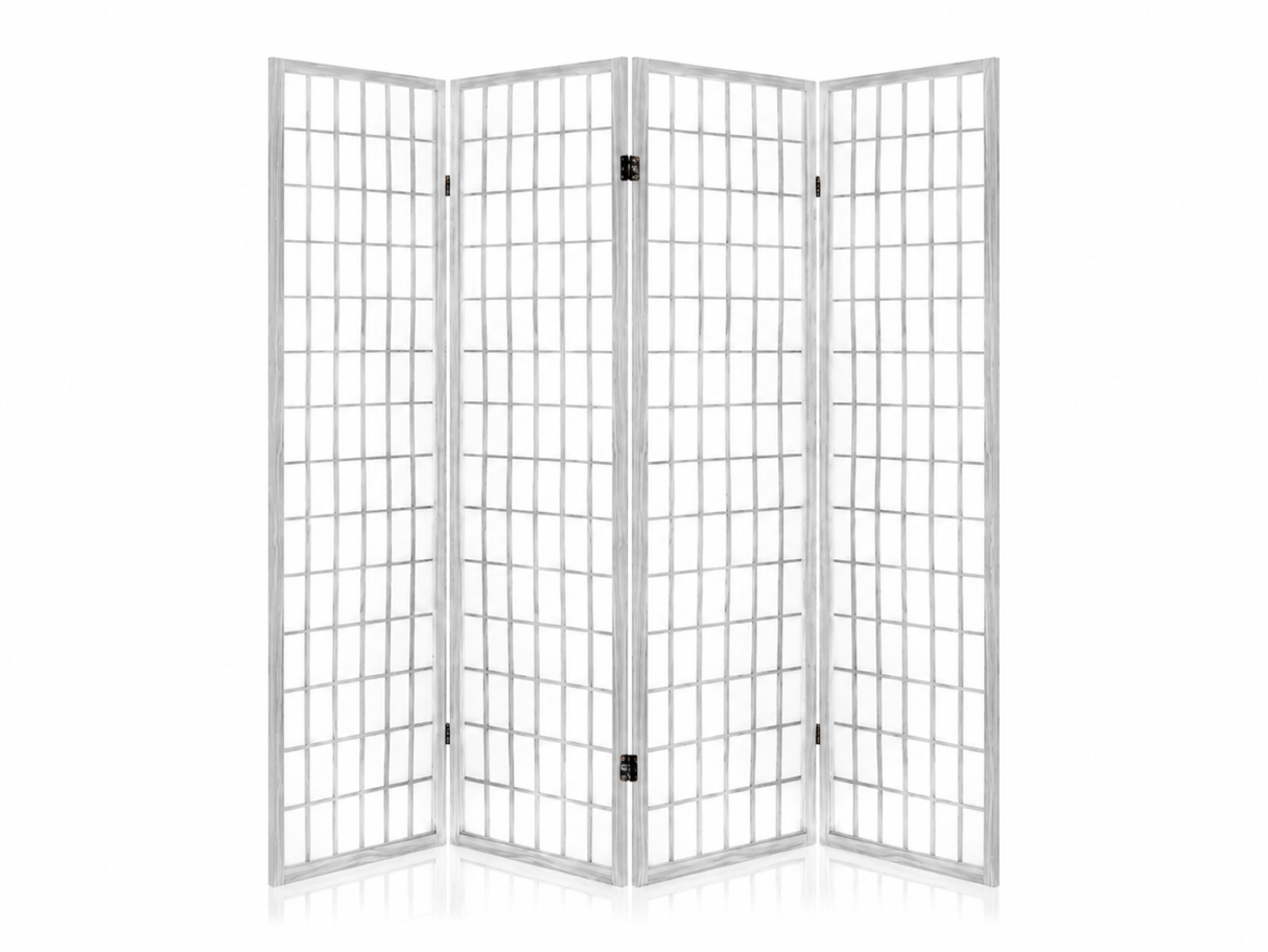 4-Panel Room Divider E P1 - White