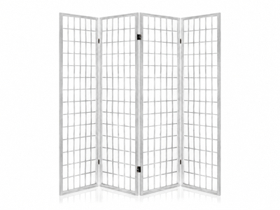 4-Panel Room Divider E P1 - White