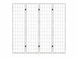 4-Panel Room Divider E P1 - White
