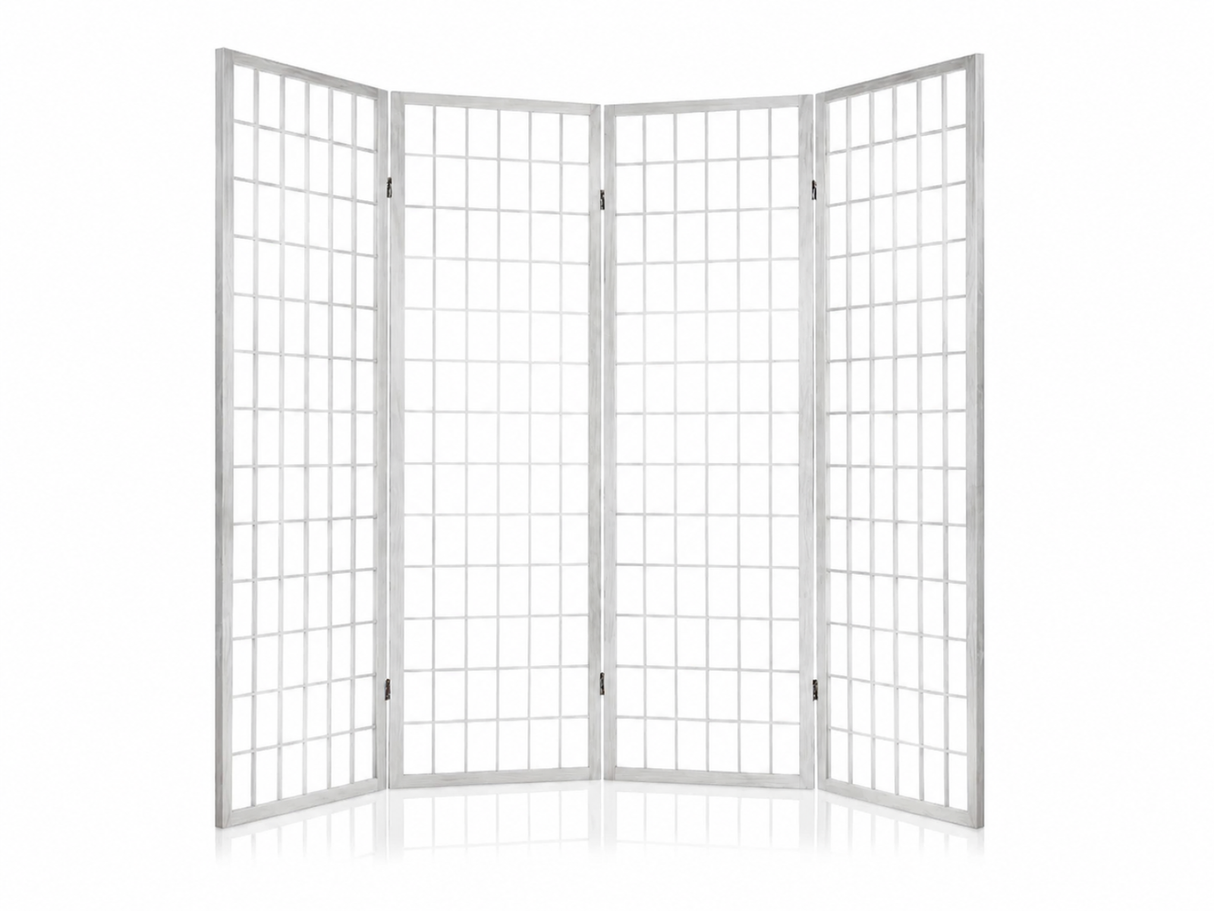 4-Panel Room Divider E P1 - White