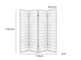 DS Room divider E P1 4 panel White
