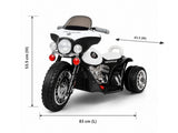 Kids Ride On Police Motorbike - Black