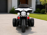 Kids Ride On Police Motorbike - Black