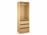 Mattone 3-Drawer Wardrobe with Hanging