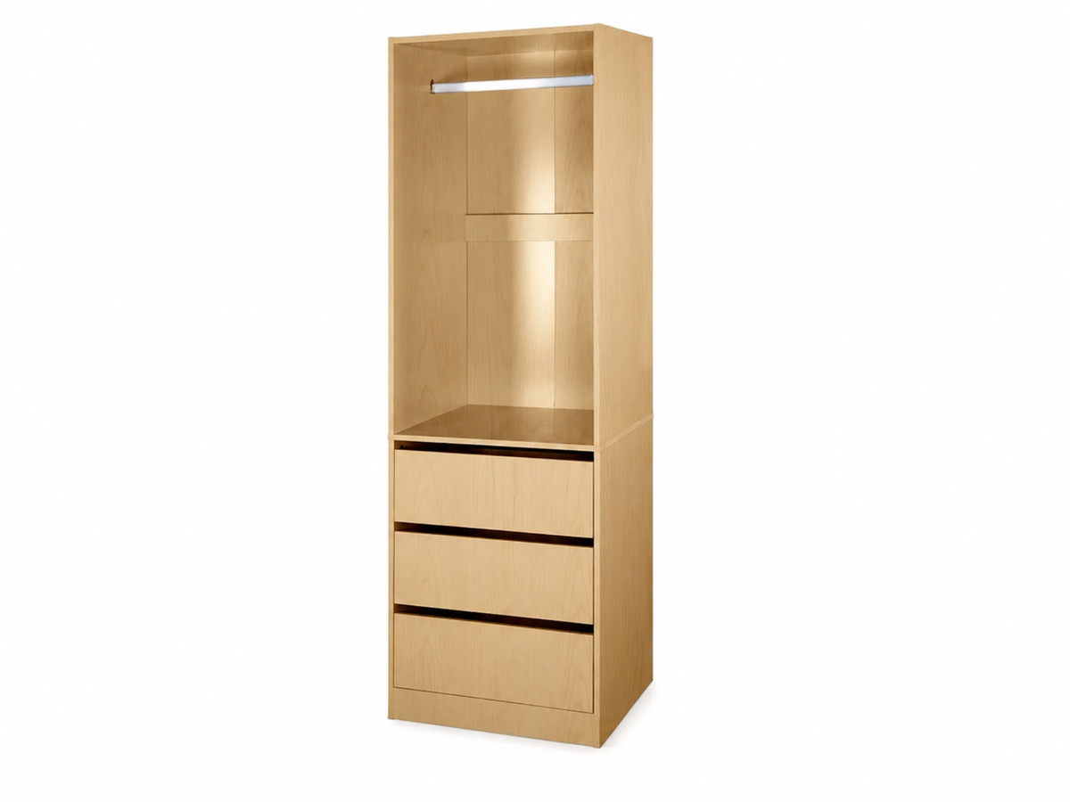 Mattone 3-Drawer Wardrobe with Hanging