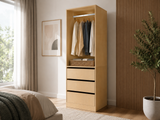 Mattone 3-Drawer Wardrobe with Hanging