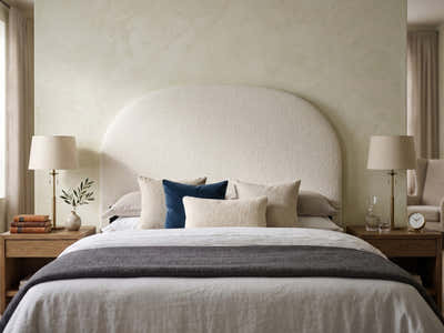 Xclusive Hanley Headboard Chenille Beige - Double