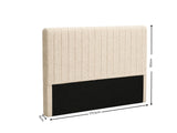 Coleford Headboard Chenille Beige - King