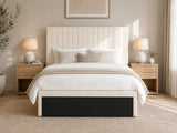 Coleford Headboard Chenille Beige - King